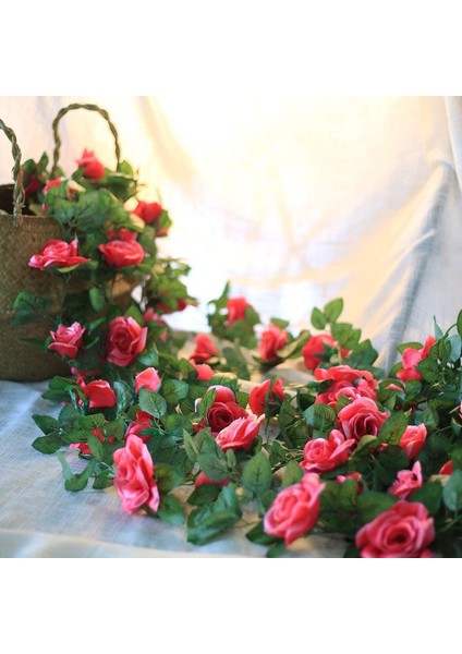 2 Paket 7,2 Fit Yapay Çelenk Asma Sarmaşığı (Pembe) (Yurt Dışından) fiyatları