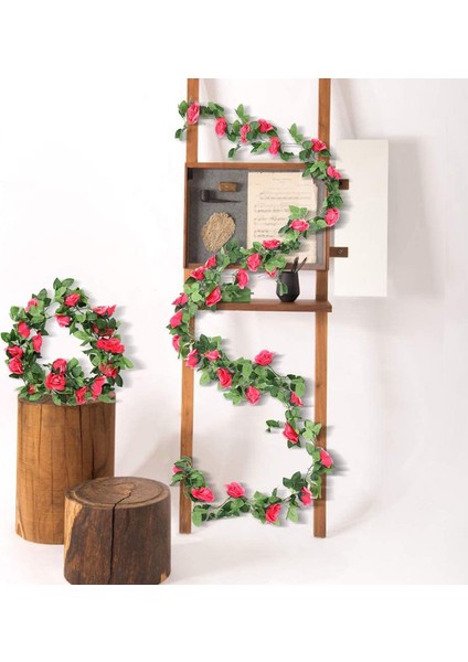 2 Paket 7,2 Fit Yapay Çelenk Asma Sarmaşığı (Pembe) (Yurt Dışından) indirimleri