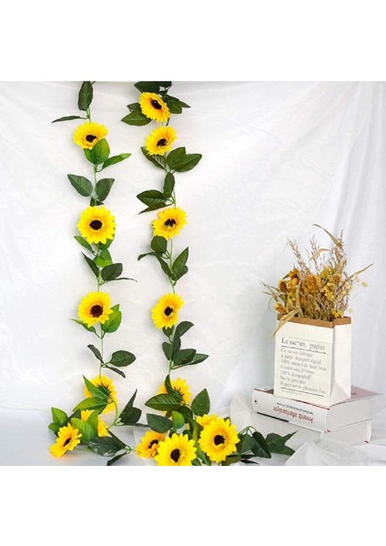 3 Adet Yapay Sarmaşıklar Ayçiçeği Çiçeği Simülasyonu Sarmaşık Yaprağı Asma Bitkileri (Yurt Dışından) modelleri