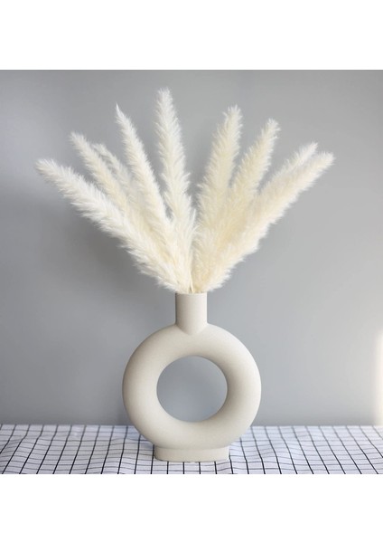 15X Kurutulmuş Pampas Otu Kurutulmuş Çiçek Buketleri, Beyaz (Yurt Dışından) indirimleri