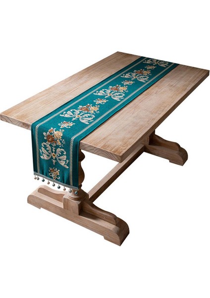 33X160CM Jakarlı Masa Bayrağı (Yeşil) (Yurt Dışından)