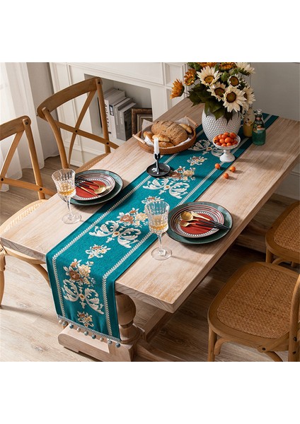 33X160CM Jakarlı Masa Bayrağı (Yeşil) (Yurt Dışından) fırsatları