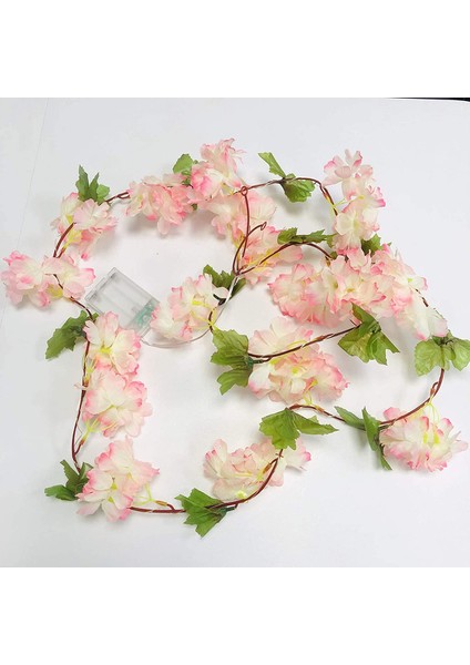 Yapay Ipek Kiraz Çiçeği Çelengi Simülasyon Ortanca (Pembe-A, 4'lü Paket) (Yurt Dışından) modelleri