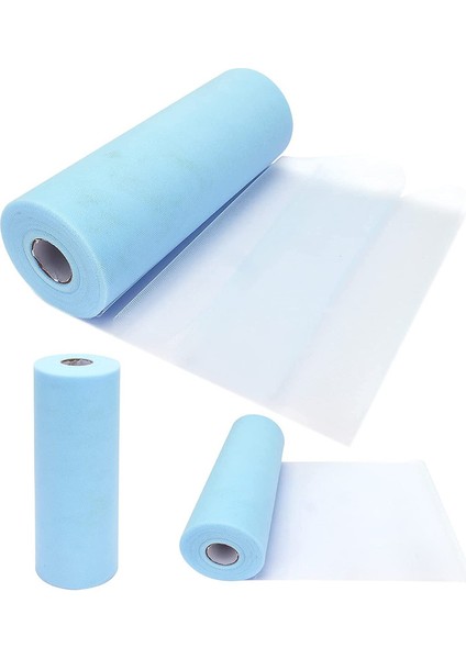 Tiul Rulo 15CM x 25Y Parti Dekorasyonu (Açık Mavi) (Yurt Dışından)