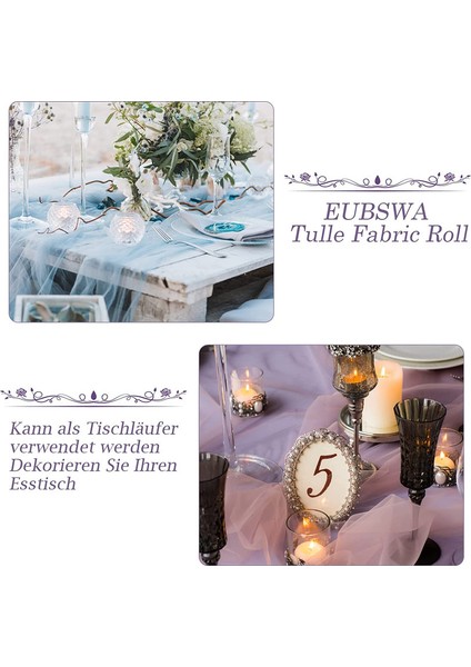 Tiul Rulo 15CM x 25Y Parti Dekorasyonu (Açık Mavi) (Yurt Dışından) fırsatları