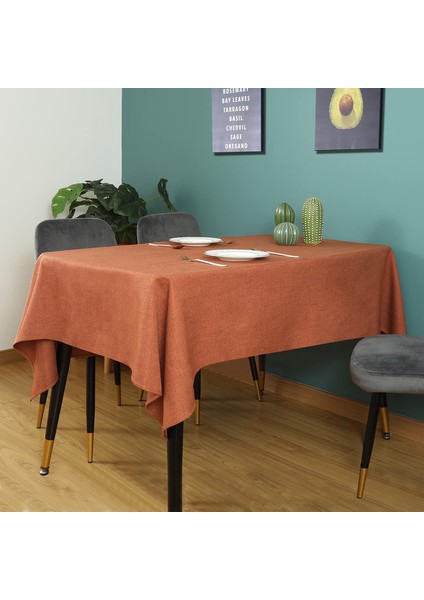 140*180CM Klasik Tarzda Masa Örtüsü (Turuncu) (Yurt Dışından) modelleri