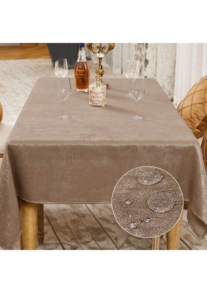 140X180CM Ziyafet Masa Örtüsü (Koyu Gri) (Yurt Dışından)