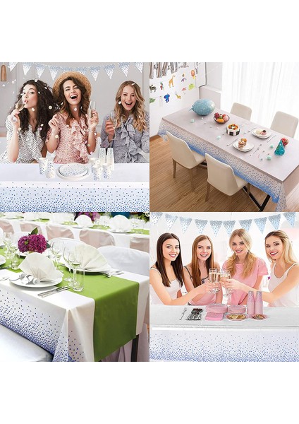 10 Adet Tek Kullanımlık Masa Örtüsü 137 x 274 cm (Beyaz) (Yurt Dışından) indirimleri