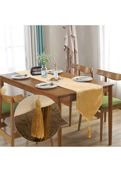 Basit Masa Bayrağı (Sarı 35CM*240CM) (Yurt Dışından) fırsatları