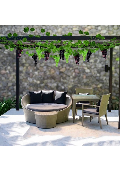 1set, Yapraklı Yapay Üzüm, 9 Üzüm+12 Salkım Üzüm (Yeşil, Siyah, Akik Üzüm) (Yurt Dışından) fiyatları