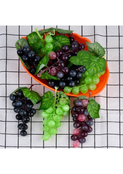 1set, Yapraklı Yapay Üzüm, 9 Üzüm+12 Salkım Üzüm (Yeşil, Siyah, Akik Üzüm) (Yurt Dışından) modelleri