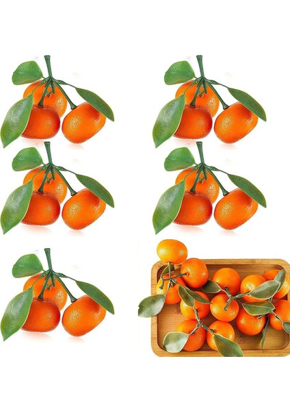 2 Yapay Meyve Tepsisi (Sadece Turuncu) (Yurt Dışından)