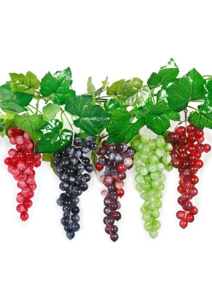 5'li Paket Mini Yapay Asma 60'lı Paket (Siyah, Kırmızı, Fuşya, Kızıl, Yeşil) (Yurt Dışından) fırsatları