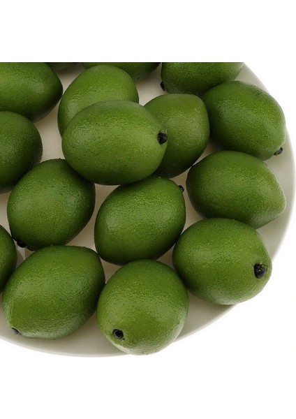 24 Parça Yapay Limon Dekorasyonu (Yeşil, 2,2 Inç) (Yurt Dışından)