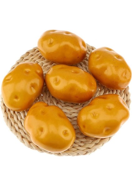 6 Adet Yapay Patates Gerçekçi Yapay Sebze Ev Mutfak Parti Bahçe Dekorasyon Için Gıda Oyuncak Çocuklar Öğrenme (Yurt Dışından)