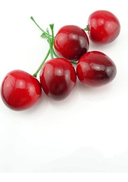 26 Adet Yapay Kiraz Yapay Meyve Modeli Kiraz Dekorasyon (Kırmızımsı Siyah) (Yurt Dışından) fırsatları