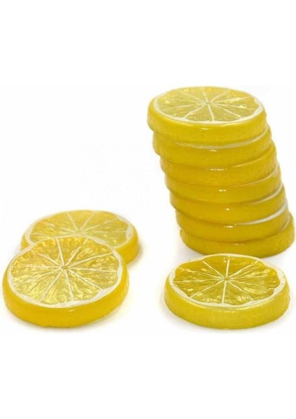 30 Adet Simülasyon Limon Dilimleri Yapay Yapay Meyve Modeli Dekoratif Düğün Süsleme Festivali Dekorasyon (Sarı) (Yurt Dışından) fiyatları