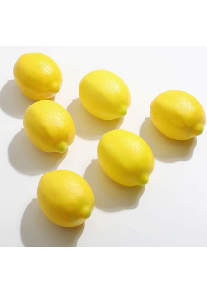 6 Adet Yapay Limon Yapay Meyve Plastik Gıda Dekorasyon Festivali Ekranı (Sarı Limon) (Yurt Dışından) fiyatları
