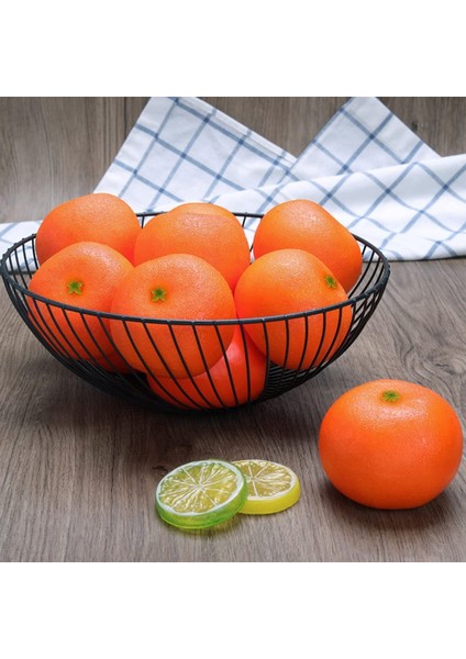 6 Adet Yapay Portakal Mandalina Yapay Meyve Ev Dekorasyonu Mutfak Masa Ekranı (Sadece Turuncu) (Yurt Dışından) indirimleri
