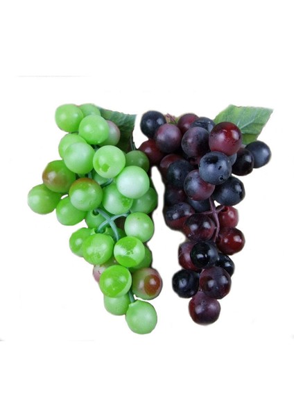 36 Yeşil ve Mor Taneli (Yeşil ve Mor) 2 Paket Yapay Üzüm (Yurt Dışından)