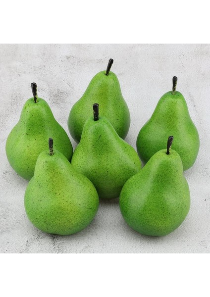 6 Adet Yüksek Dereceli Yapay Yeşil Armut Dekorasyon Ev Partisi Tatil Için Yapay Gerçekçi Meyve Simülasyonu Noel Ekran (Yurt Dışından) fiyatları