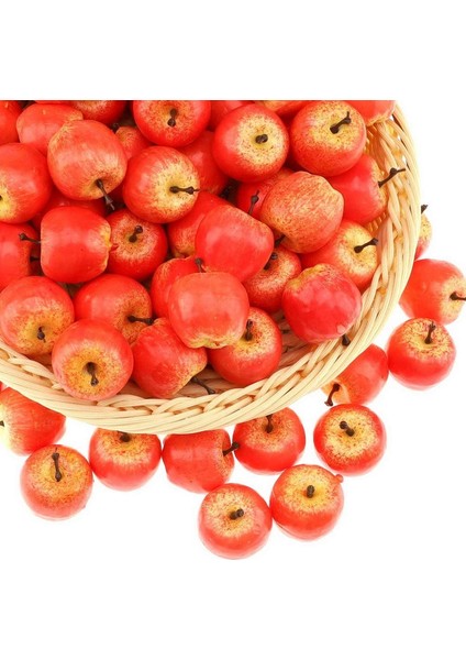 100 Adet Mını Yapay Pembe Elma Dekorasyon Ev Partisi Mutfak Için Yapay Meyve Cadılar Bayramı Gıda Oyuncak Ekran - 3,5 cm (Yurt Dışından) modelleri