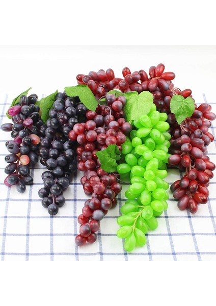 8 Adet, Dekorasyon Için Yapay Plastik Meyveler Yapay Üzüm Salkımları (Siyah, Kırmızı, Mor, Yeşil) (Yurt Dışından) fırsatları