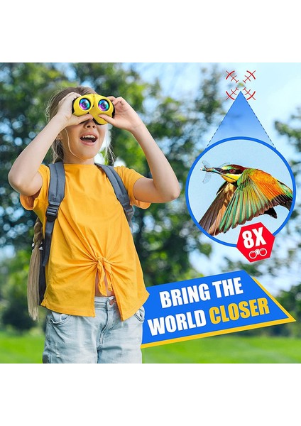 1 Adet, Çocuklar Için Dürbün, Kompakt Yüksek Çözünürlüklü Darbeye Dayanıklı Dürbün, Sarı (Yurt Dışından) modelleri