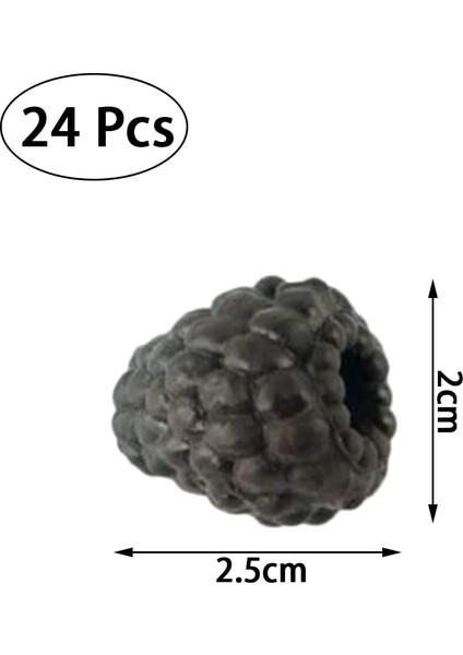 24 Adet Gerçekçi Yapay Ahududu Simülasyon Yapay Ahududu Yapay Meyve Fotoğraf Sahne Için Ev Mutfak Masa Süsü (Kırmızı + Siyah) (Yurt Dışından) fiyatları