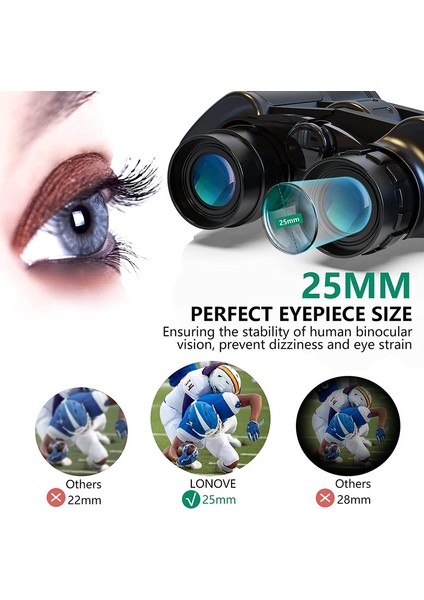 1 Adet, Hd Profesyonel Su Geçirmez Dürbün-Yüksek Güçlü Askeri Düşük Işık Gece Görüşü, 20X50 (Yurt Dışından) fırsatları