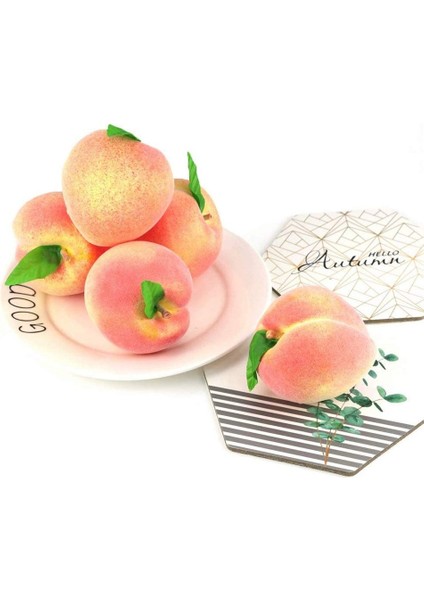 12 Adet Yapay Şeftali Yapay Meyve Modeli Şeftali Ev Ev Mutfak Parti Dekorasyon (Yurt Dışından) fırsatları