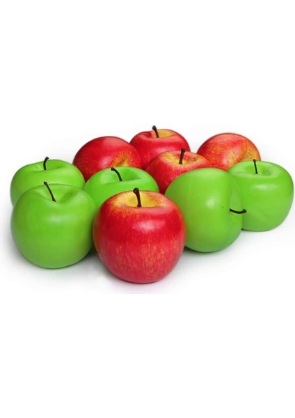 10 Adet Yapay Yapay Frutis Elmaları, Ev Dekorasyonu Için Simülasyon Elmaları (5 Adet Kırmızı + 5 Adet Yeşil) (Yurt Dışından) fiyatları
