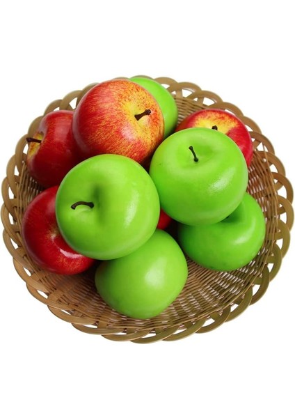 10 Adet Yapay Yapay Frutis Elmaları, Ev Dekorasyonu Için Simülasyon Elmaları (5 Adet Kırmızı + 5 Adet Yeşil) (Yurt Dışından) indirimleri