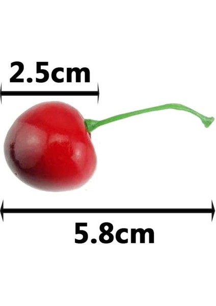50 Adet Yapay Kiraz Yapay Meyve Modeli Meyve Vazo Dolgu Gıda Oyuncak Meyve Modeli Dekorasyon Için (Yurt Dışından) fiyatları
