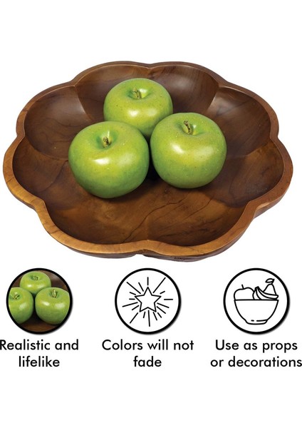 3pc, Yeşil Elma, Taklit Meyve, Yapay Yapay Elma, Mutfak, Oturma Odası, Parti Vb. Için Dekorasyon (Yeşil Elma) (Yurt Dışından) fiyatları