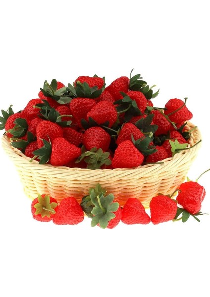 30 Adet Yapay Kırmızı Çilek Yapay Plastik Çilek Meyve Noel Dekorasyonu (Yurt Dışından) modelleri