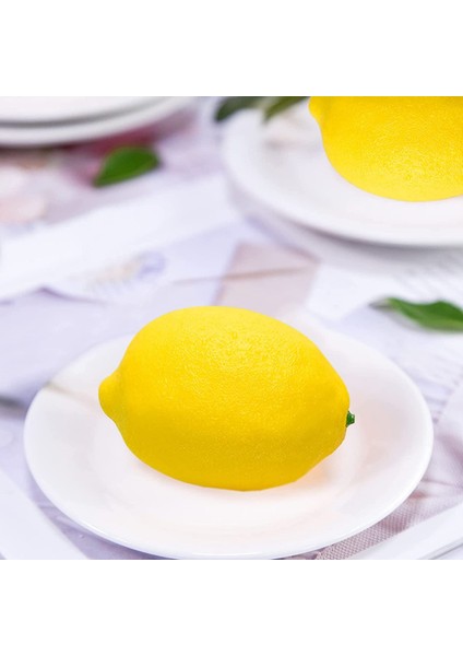 12 Yapay Plastik Limon (3,7 × 2,6 Inç) (Yurt Dışından) fırsatları