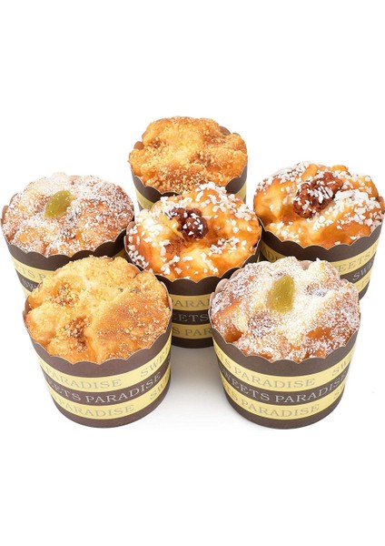 6 Adet Yapay Cupcake Simülasyon Yapay Gıda Karışık Kek Gıda Modeli Dekorasyon Ekran (Yurt Dışından)
