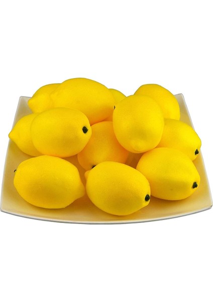 12 Adet Yapay Sarı Limon Simülasyon Yapay Meyve Limon Ev Mutfak Parti Dekorasyon Için (Yurt Dışından)
