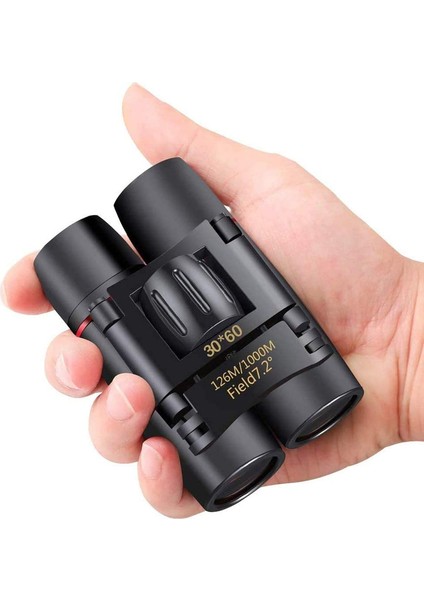 1 Adet, Küçük Dürbün Kompakt Yetişkinler Çocuklar Için, Mini Dürbün, Siyah, 30 x 60 (Yurt Dışından)
