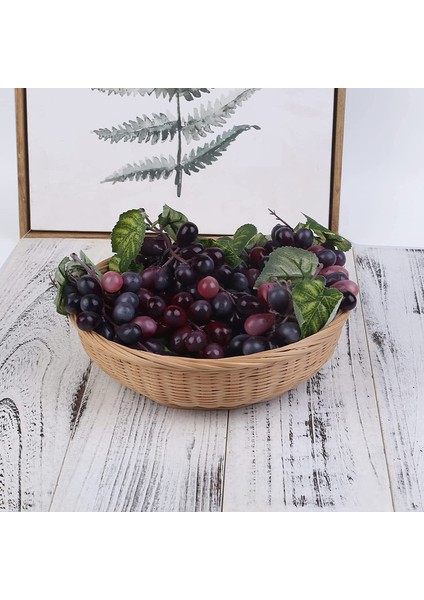 10 Demet Yapay Üzüm Dekoratif Meyve Ev Için Yapay Üzüm Ev Mutfak Parti Düğün Fotoğrafçılığı Dekor (Bordo Kırmızı) (Yurt Dışından) fırsatları