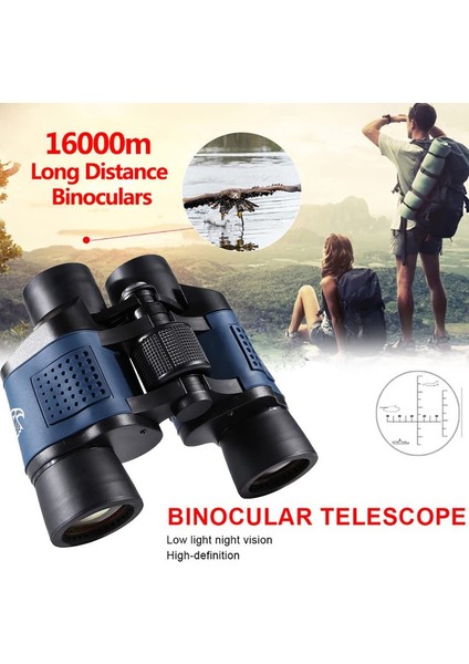 1 Adet, Düşük Işıkta Gece Görüşlü Dürbün, Profesyonel Su Geçirmez Yüksek Güçlü Optik, 60X60 (Yurt Dışından) fiyatları