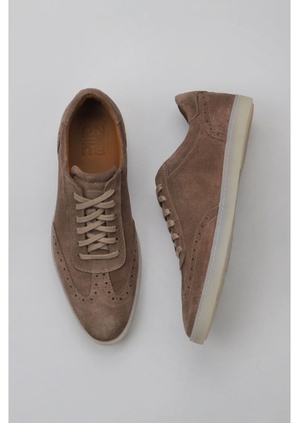 Kahverengi Süet Erkek Klasik Ayakkabı 11M22057