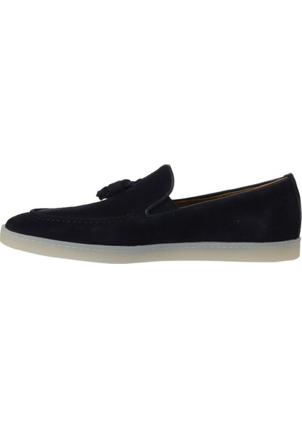 Lacivert Deri Erkek Loafer 11M22058 fırsatları