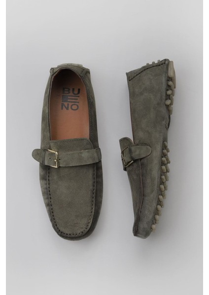 Haki Açık Süet Erkek Loafer 10M102661
