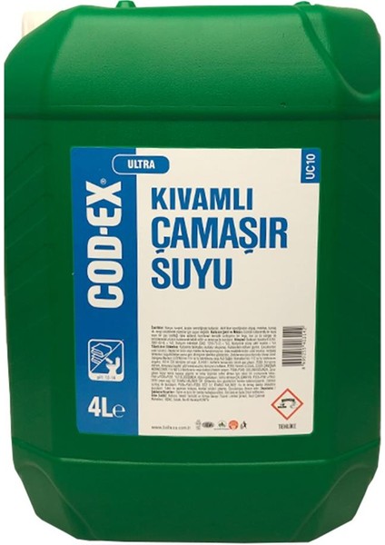 Kıvamlı Çamaşır Suyu 4 L x 2 Adet