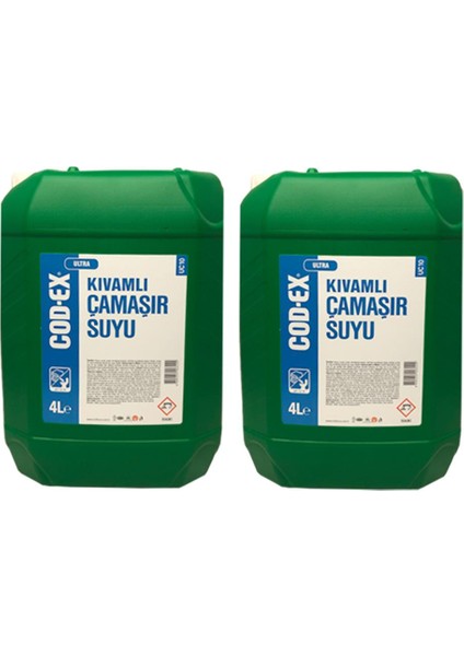 Kıvamlı Çamaşır Suyu 4 L x 2 Adet