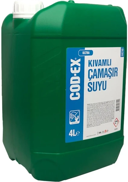 Kıvamlı Çamaşır Suyu 4 L x 4 Adet