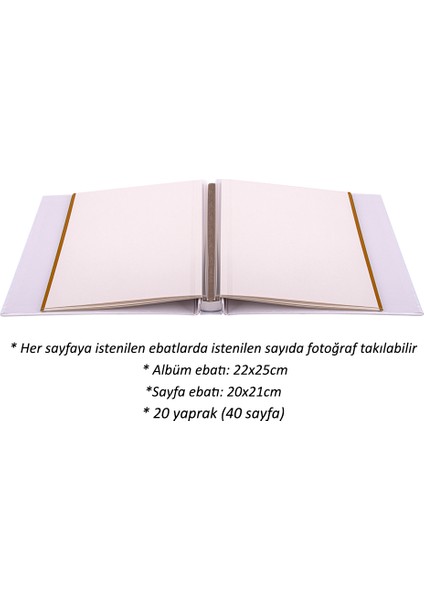 40 Sayfa Yapışkanlı Dantelli Mor Fotoğraf Albümü - 22x25cm fiyatları
