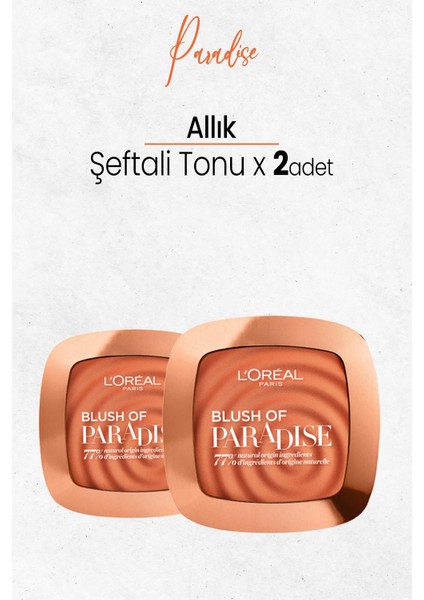 L'Oréal Paris Loreal Paris Blush Of Paradise Allık Şeftali Tonu x 2 Adet